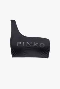 Maillots De Bain|PINKO Haut De Bikini Asymetrique Noir Limousine