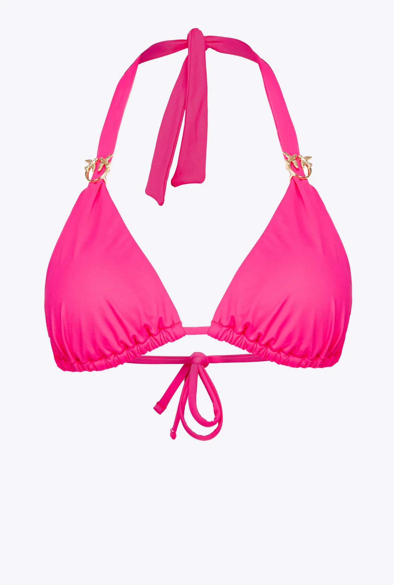 Maillots De Bain|PINKO Haut De Bikini Triangle A Boucles Love Birds Violet Fuchsia