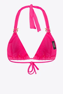 Maillots De Bain|PINKO Haut De Bikini Triangle A Boucles Love Birds Violet Fuchsia