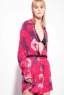 Maillots De Bain|PINKO Haut De Bikini Triangle Entierement Paillete Violet Intense