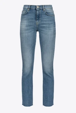 Jeans|PINKO Jean Bootcut A La Cheville Bleu-Bleu De Delft