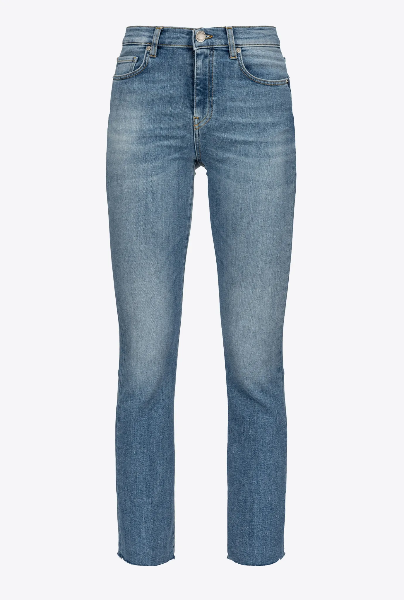 Jeans|PINKO Jean Bootcut A La Cheville Bleu-Bleu De Delft