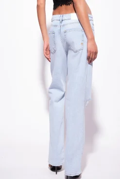 Jeans|PINKO Jean Boyfriend Dechire Delavage Marbre