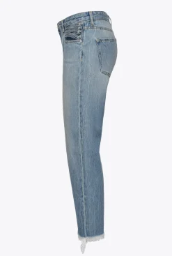 Jeans|PINKO Jean Decontracte A Lacets Delavage Vintage Moyen