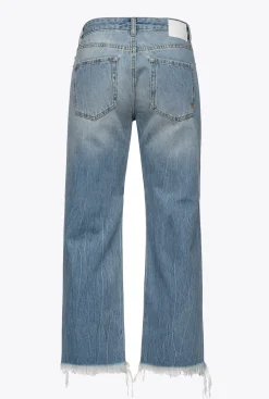 Jeans|PINKO Jean Decontracte A Lacets Delavage Vintage Moyen
