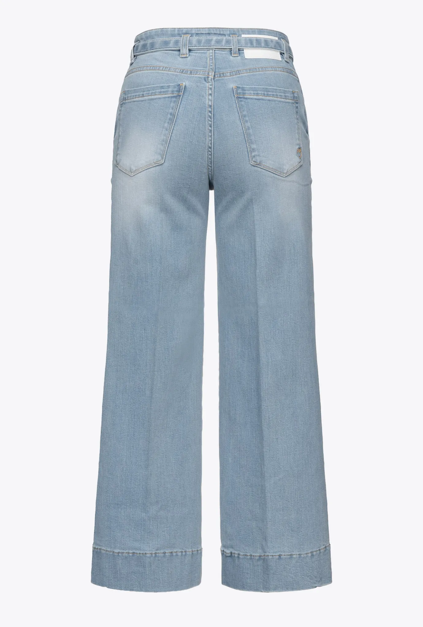 Jeans|PINKO Jean Flare Ceinture Delavage Clair Vintage