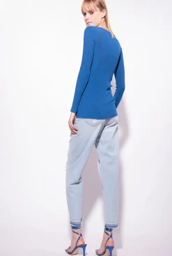 Jeans|PINKO Jean Mom Fit Dechire Delavage Clair