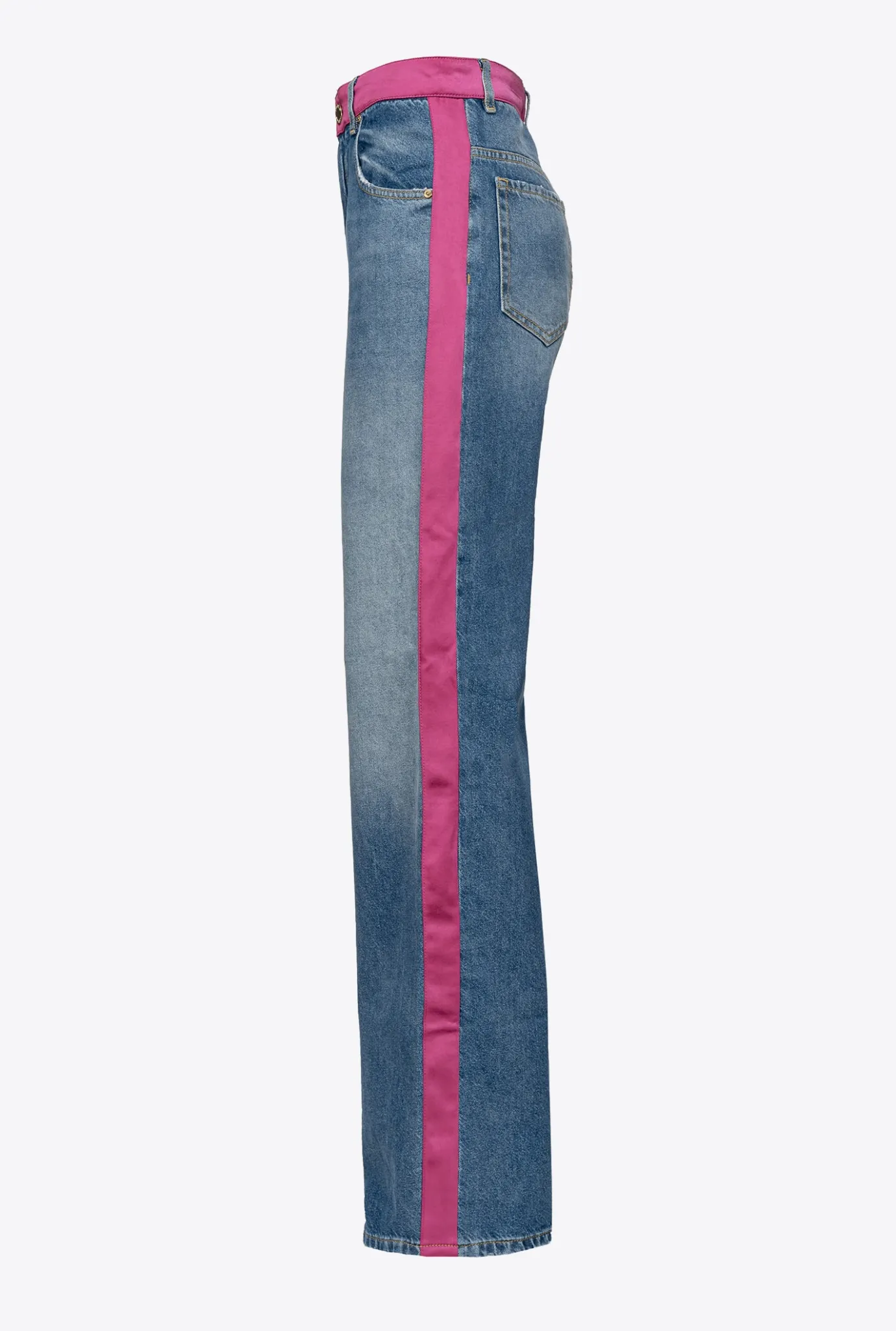 Jeans|PINKO Jean Satin Azur/Fuchsia