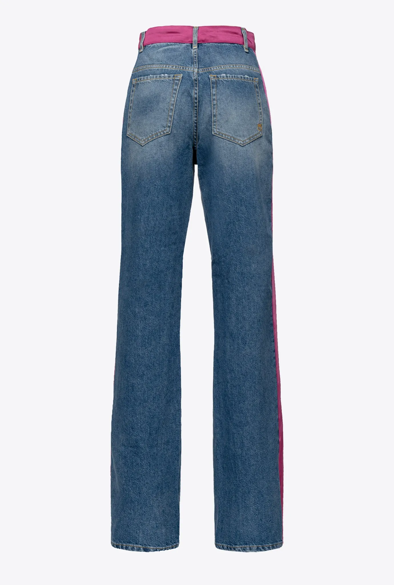 Jeans|PINKO Jean Satin Azur/Fuchsia