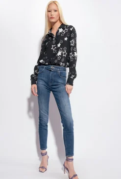 Jeans|PINKO Jean Skinny Cross Stretch Delavage Vintage Moyen