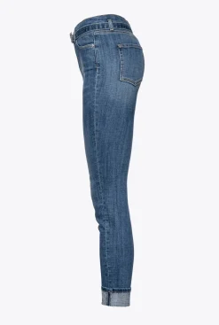 Jeans|PINKO Jean Skinny Cross Stretch Delavage Vintage Moyen