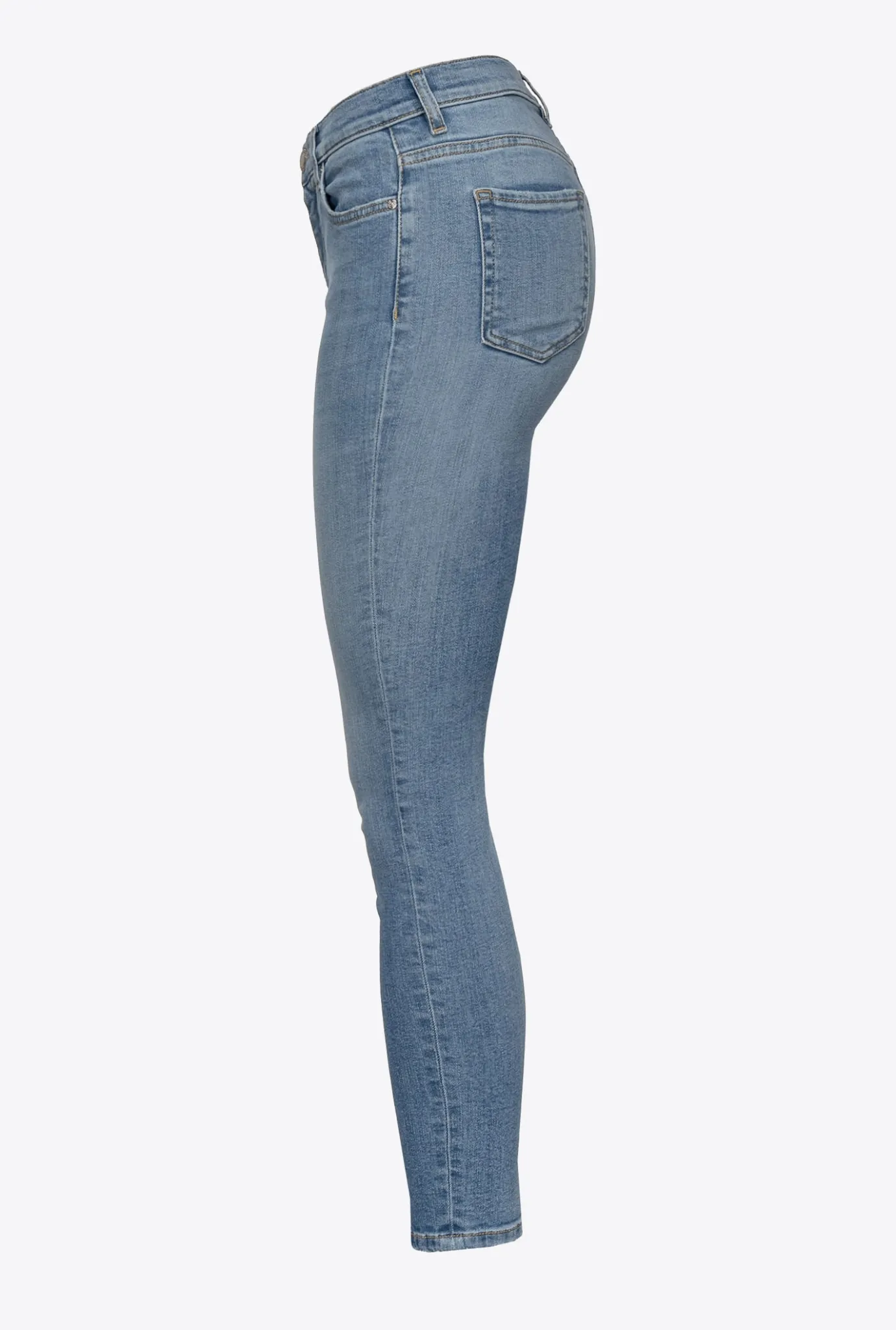 Jeans|PINKO Jean Skinny En Denim Bleu Stretch Delavage Clair