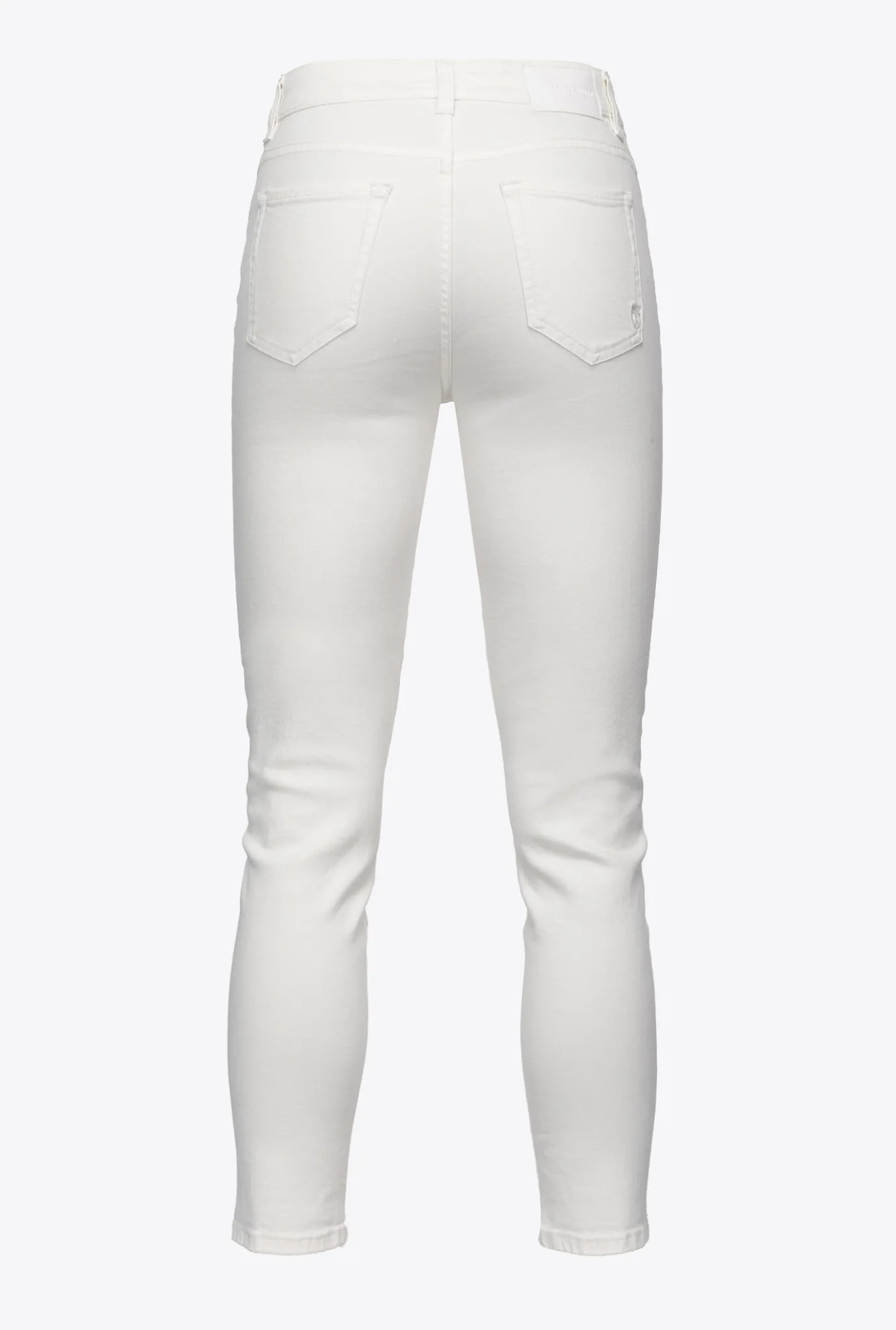 Jeans|PINKO Jean Skinny En Denim Bleu Stretch Blanc Brill.
