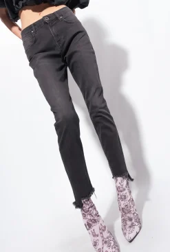 Jeans|PINKO Jean Skinny En Denim Noir Noir Limousine