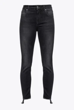 Jeans|PINKO Jean Skinny En Denim Noir Noir Limousine
