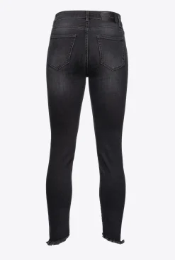 Jeans|PINKO Jean Skinny En Denim Noir Noir Limousine