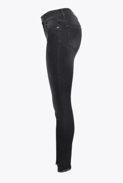 Jeans|PINKO Jean Skinny En Denim Noir Noir Limousine