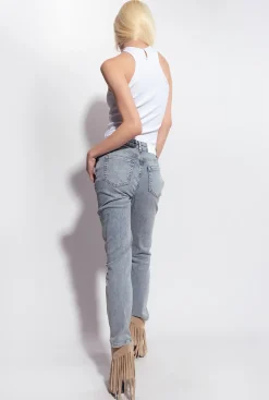 Jeans|PINKO Jean Skinny En Denim Power Stretch Use Delavage Jauni