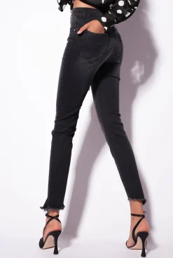 Jeans|PINKO Jean Skinny En Denim Stretch Noir Noir Limousine