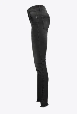 Jeans|PINKO Jean Skinny En Denim Stretch Noir Noir Limousine