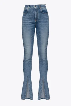 Jeans|PINKO Jean Skinny Vintage Fendu Delavage Clair Vintage