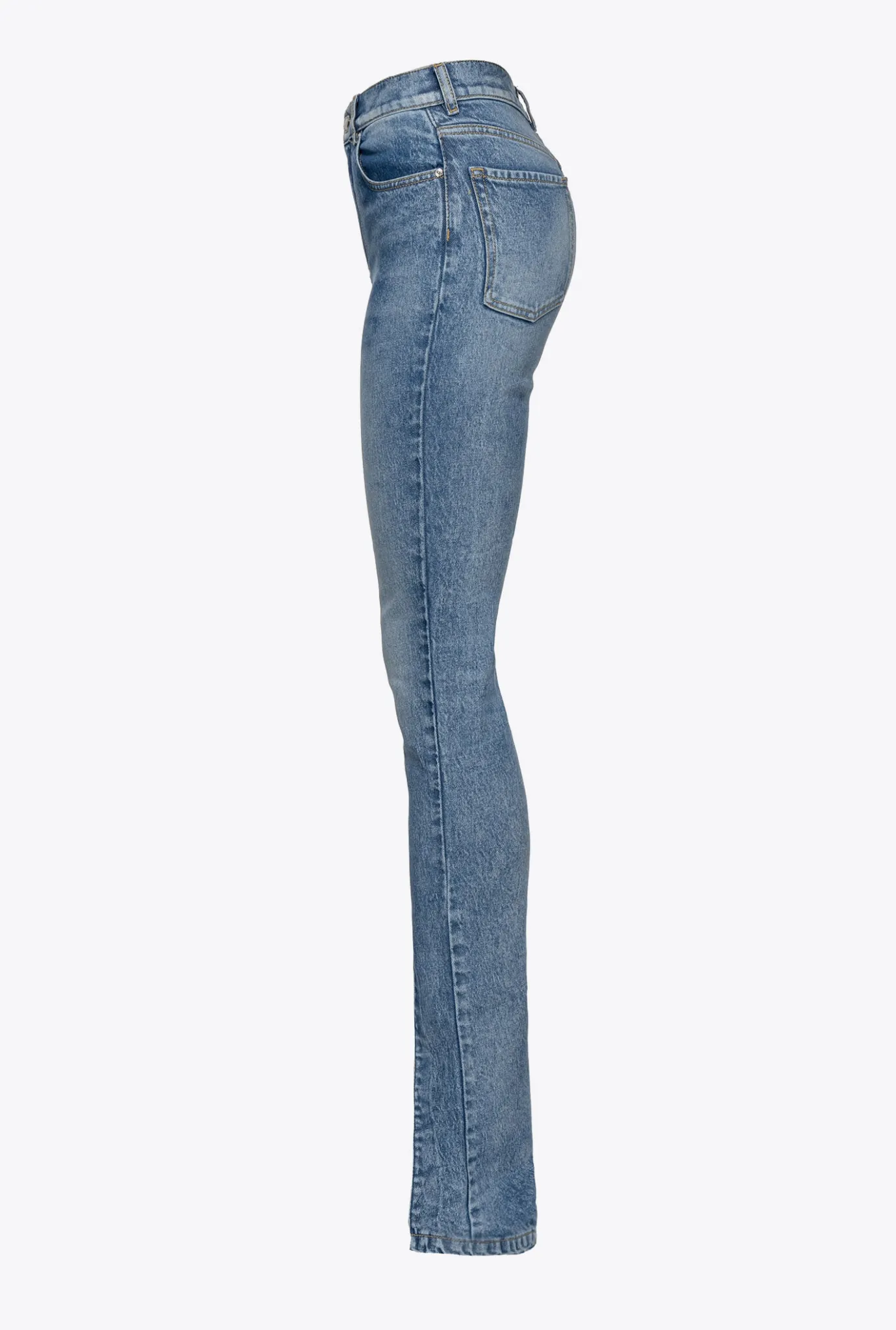 Jeans|PINKO Jean Skinny Vintage Fendu Delavage Clair Vintage