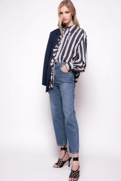 Jeans|PINKO Jean Straight En Denim Recycle Bleu-Saphir Etoile