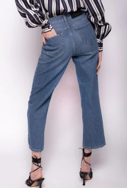 Jeans|PINKO Jean Straight En Denim Recycle Bleu-Saphir Etoile