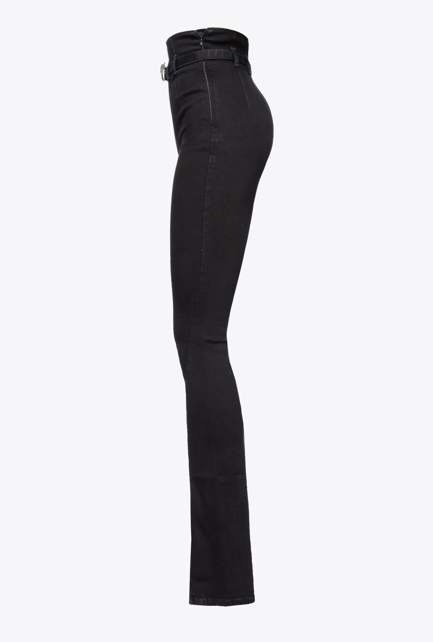Jeans|PINKO Jeggings Moulants Fendus En Bas Noir Limousine