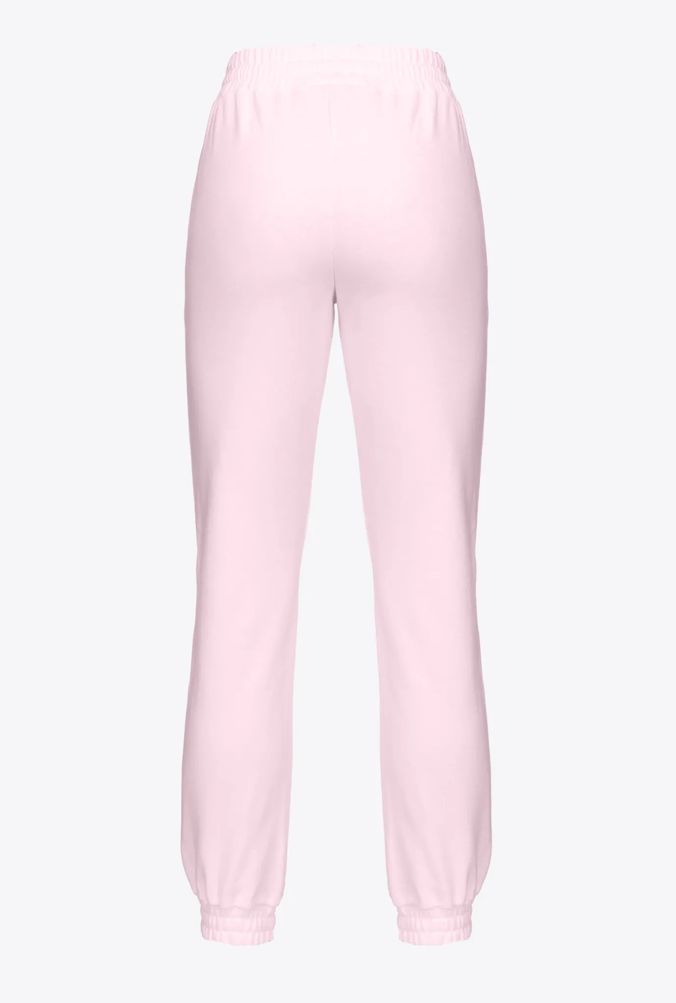 Pantalons|PINKO Jogging A Logo Imprime Lilas Poudre