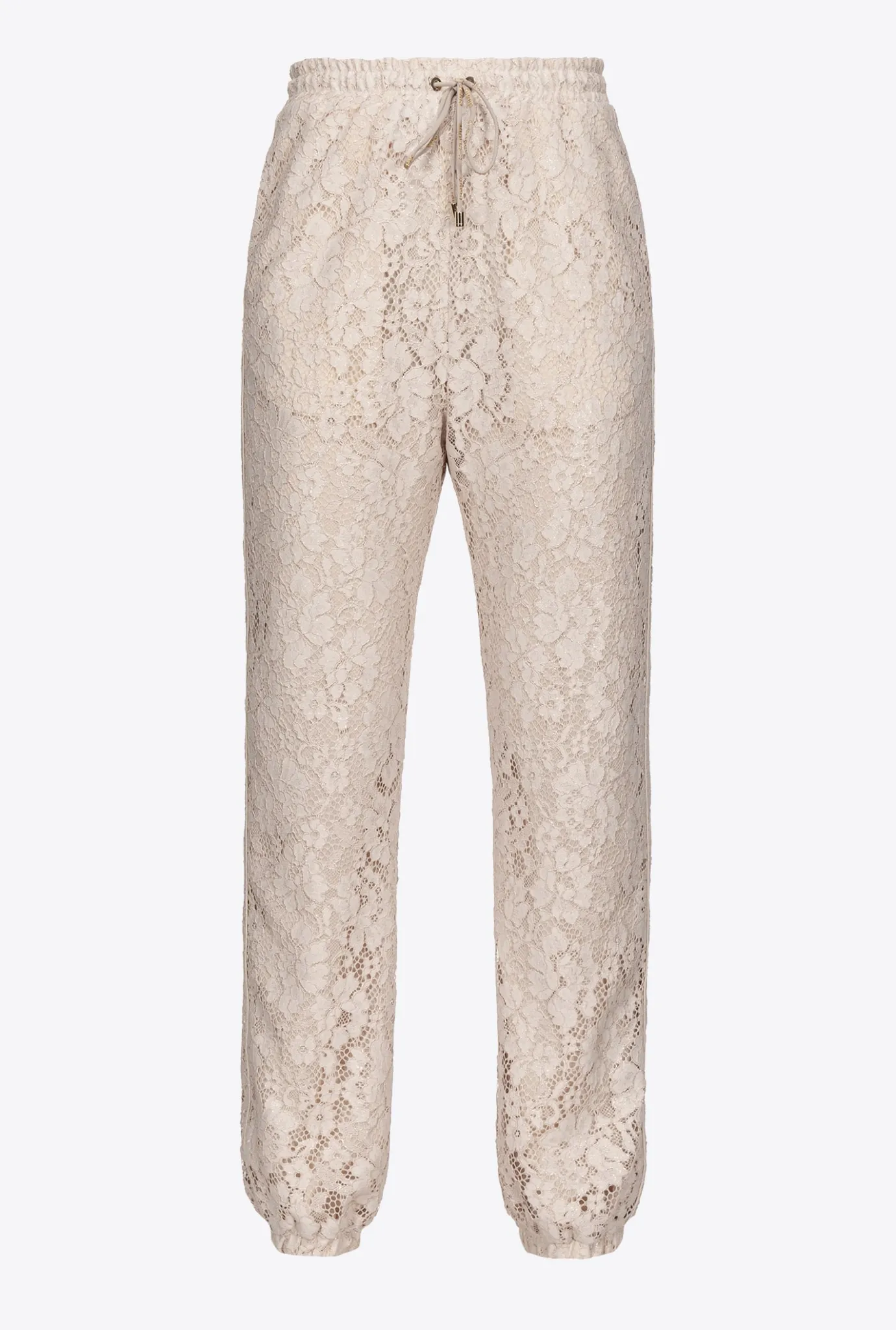 Tailleurs Et Ensembles|PINKO Jogging Lame Beige/Argent