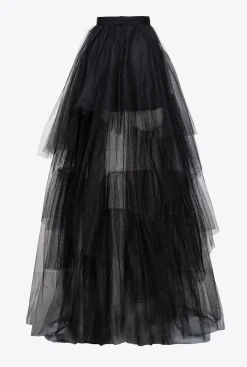 Jupes|PINKO Jupe En Tulle Noir Limousine