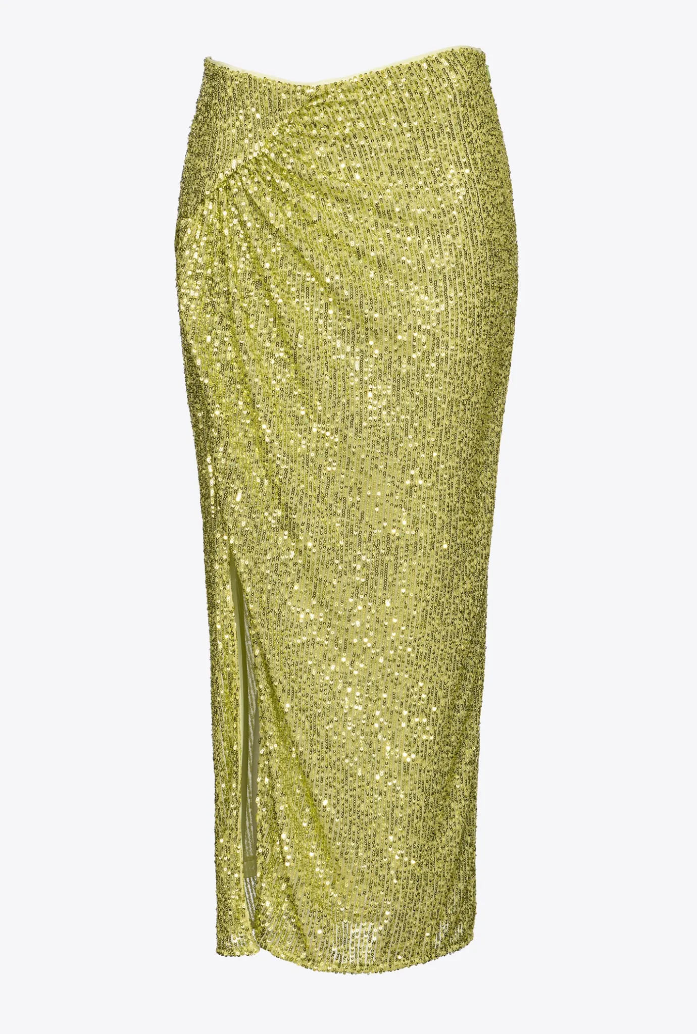 Jupes|PINKO Jupe Midi A Paillettes Vert - Solfatare