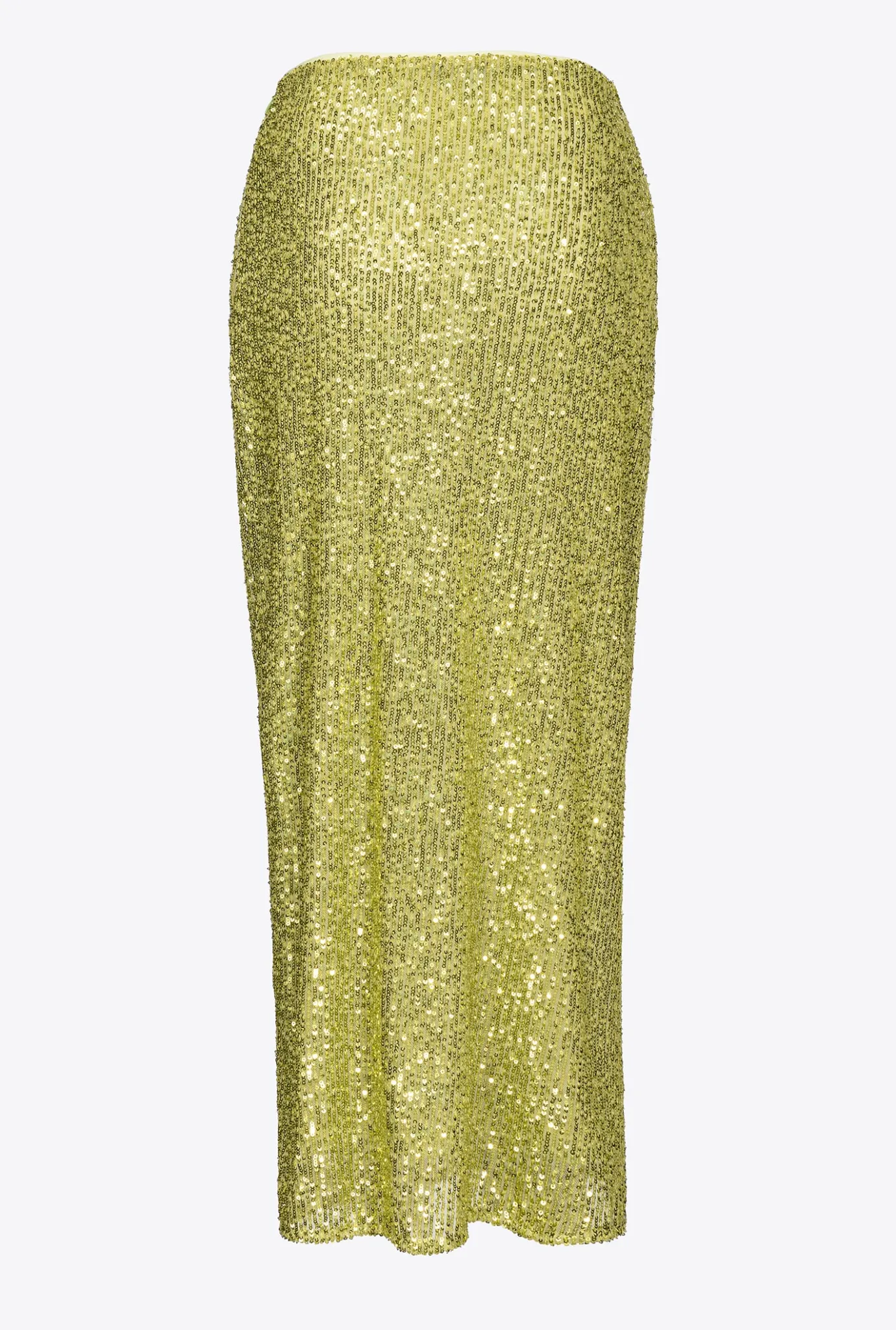 Jupes|PINKO Jupe Midi A Paillettes Vert - Solfatare