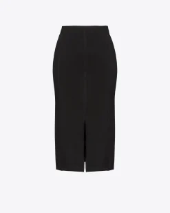 Jupes|PINKO Jupe Mi-Longue Fendue Noir Limousine