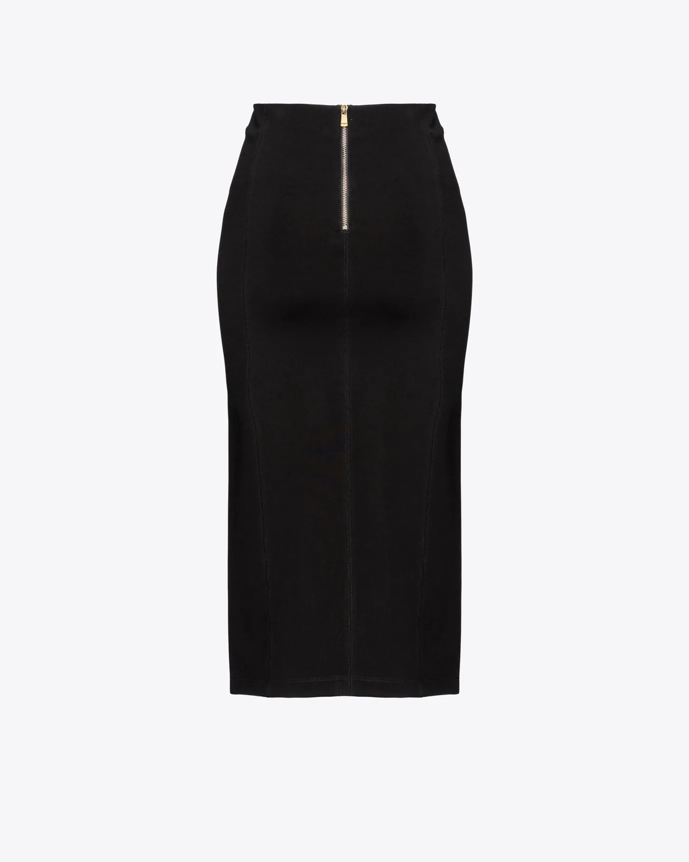 Jupes|PINKO Jupe Mi-Longue Fendue Noir Limousine