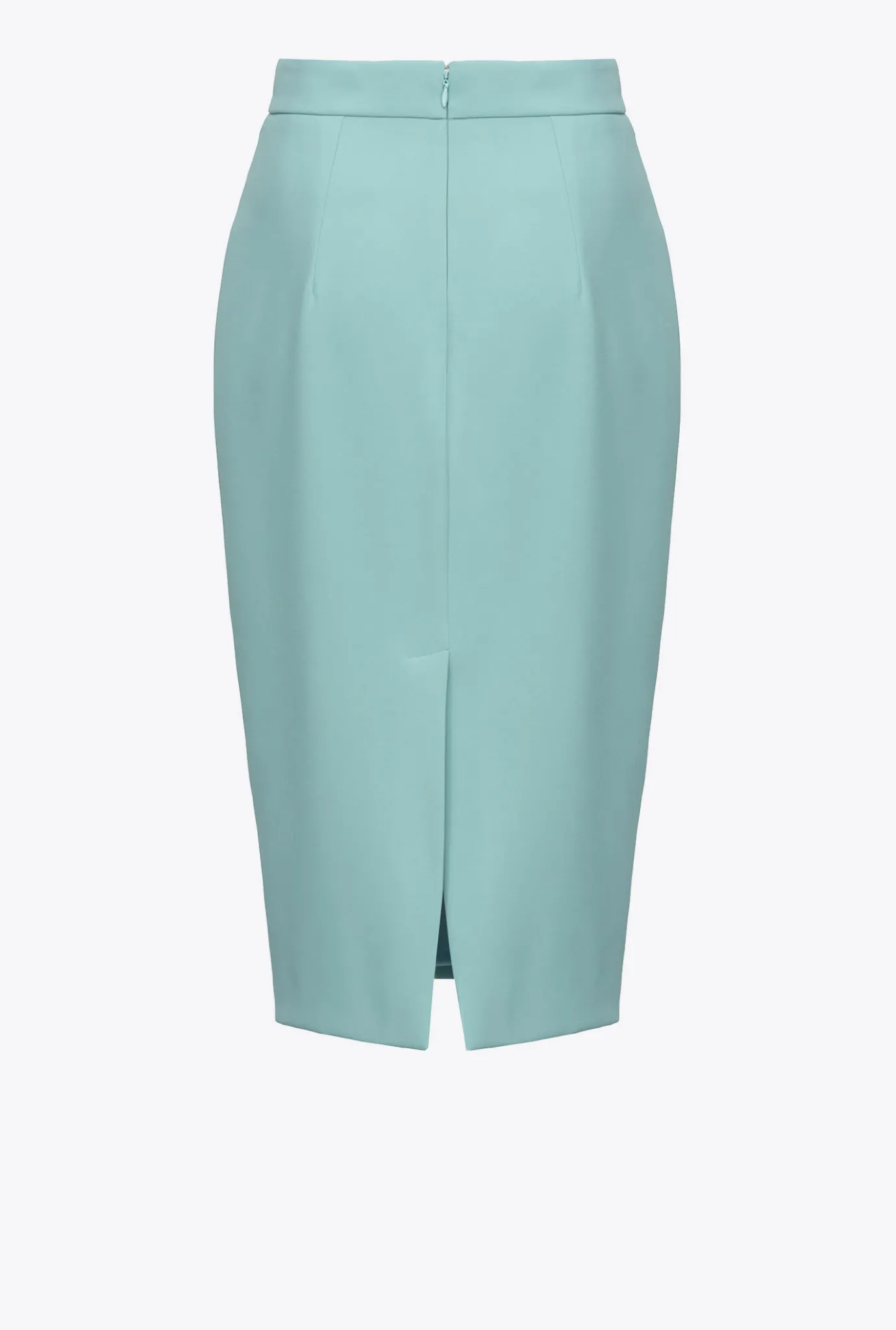 Jupes|PINKO Jupe Mi-Longue Fendue Bleu Nil