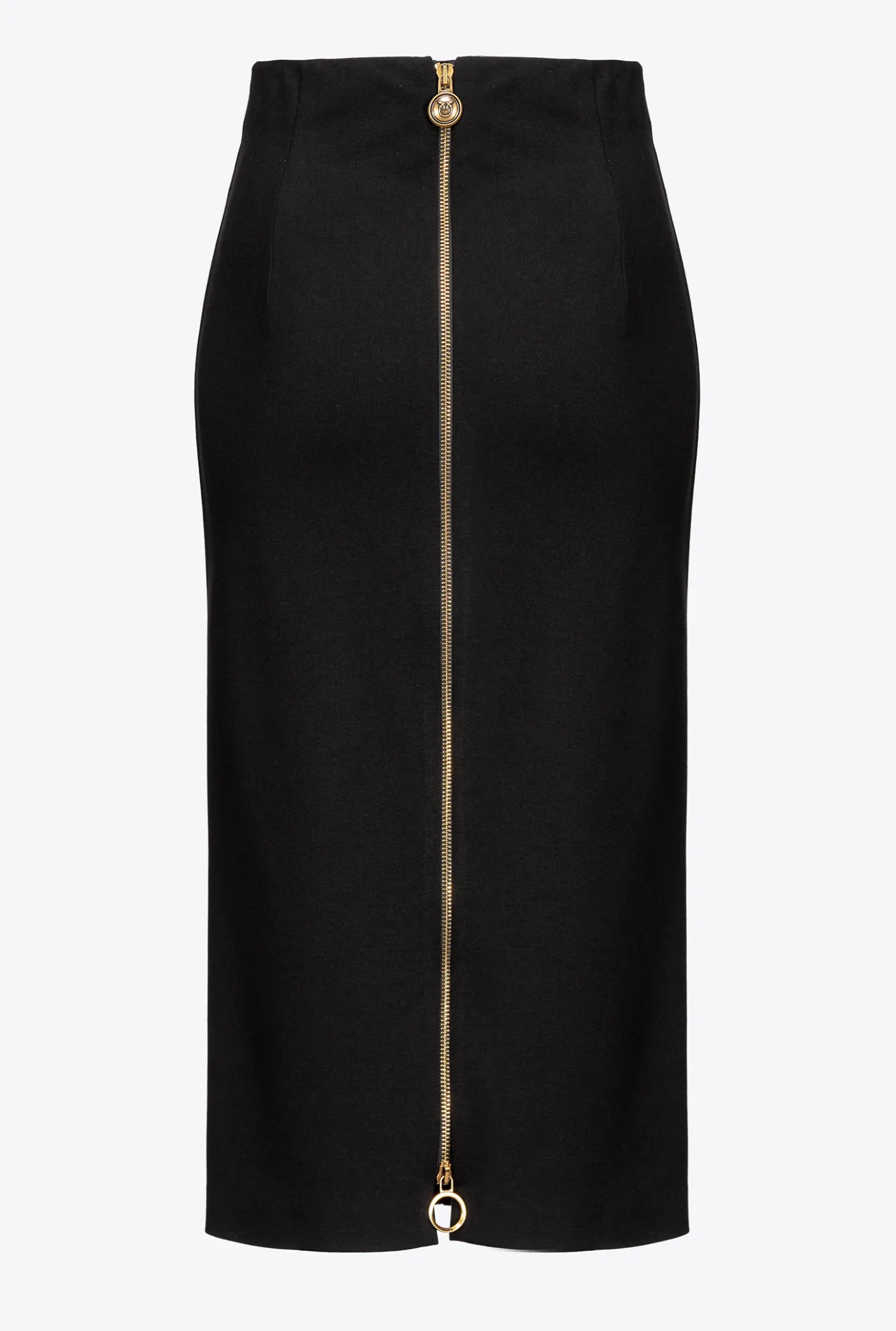 Jupes|PINKO Jupe Mi-Longue Zippee Noir Limousine