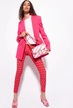 Pantalons|PINKO Leggings Monogram Rouge/Rose