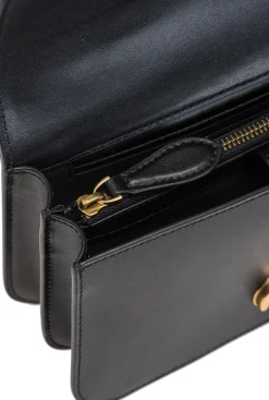 Sacs À Bandoulière|PINKO Love Bag Bell Simply Noir-Vieil Or