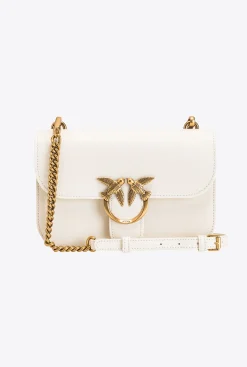 Sacs À Bandoulière|PINKO Love Bag Bell Simply Blanc+Blanc-Or Antique