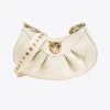 Sacs À Bandoulière|PINKO Love Bag Bon Bon Crossbody En Cuir Blanc+Blanc-Or Antique