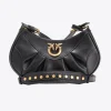 Sacs À Bandoulière|PINKO Love Bag Bon Bon Crossbody En Cuir Noir-Vieil Or