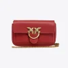 Sacs À Bandoulière|PINKO Love Bag Pocket Simply Rouge Rubis-Or Antique