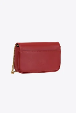 Sacs À Bandoulière|PINKO Love Bag Pocket Simply Rouge Rubis-Or Antique