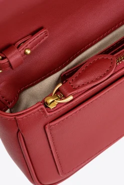Sacs À Bandoulière|PINKO Love Bag Pocket Simply Rouge Rubis-Or Antique