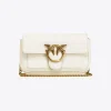 Sacs À Bandoulière|PINKO Love Bag Pocket Simply Blanc+Blanc-Or Antique