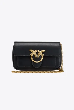 Sacs À Bandoulière|PINKO Love Bag Pocket Simply Noir-Vieil Or