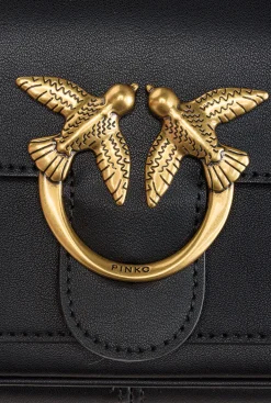 Sacs À Bandoulière|PINKO Love Bag Pocket Simply Noir-Vieil Or