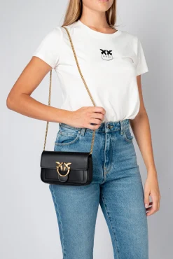 Sacs À Bandoulière|PINKO Love Bag Pocket Simply Noir-Vieil Or